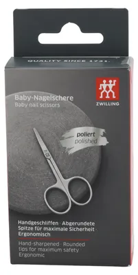 Produktbild von ZWILLING 47367-081-0, Edelstahl, Gerade Klinge, Haut-/Nagelschere, Edelstahl, Edelstahl, 80 mm