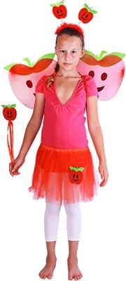 Produktbild von Verkleidung Roter Apfel für Kinder von 3 - 10 Jahren (110 - 150 cm) - 4 Teile