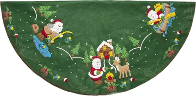 Productafbeelding van Lodge Kerstman vilten applicatieset