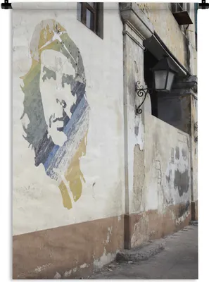 Produktbild von MuchoWow® Wandteppich Wandbehang Wandgemälde Che Guevara 120x180 cm Tapisserie Dekoration Wandtuch - Schlafzimmer - Dekorationen für das Haus