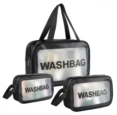 Produktbild von ECARLA 3er-Set Kosmetiktaschen WASHBAG schwarz KS83CZ