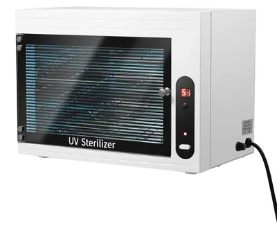 Produktbild von UV Sterilisator Schrank - Desinfektionsschrank 10L - 6W 220V - Ozonreinigung für Nagelstudio Friseur Zahnarztpraxis Zuhause - Weiß