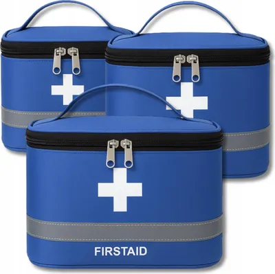 Produktbild von EDIBAZZAR | Hausapotheke, 3-teilig, für Medikamente, Touristen, Reisen, Notfälle