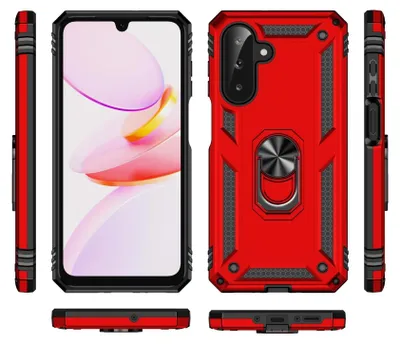 Produktbild von Armor Shield Handyhülle für Samsung Galaxy A26 5G Hülle Ultra Hybrid Case Handy Schutzhülle, Rot