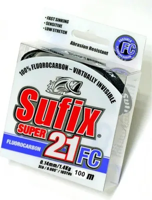 Immagine prodotto di Sufix Super 21 Fc Flurocarbon 100 M Multicolore 0,300 mm Multicolore 0,300 mm