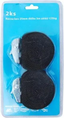 Produktbild von Spanngurt 25mm, Länge 3m, Belastung 125kg (2 Stk.)