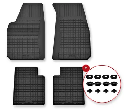 Productafbeelding van Rubberen automatten voor Suzuki Granr Vitara I 1998-2005 – 4-delig, zwart, op maat – Wielganizator Semi-Universal