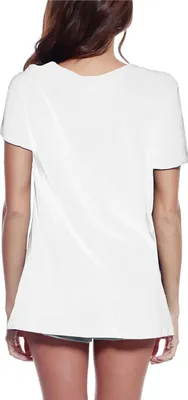 Produktbild von Damen Grafik T-Shirt V-Ausschnitt Yoga-Leben – Yoga Life – Öko-Verantwortlich Vintage Jahrgang Kurzarm Lustige Druck Geburtstag Geschenk Frau