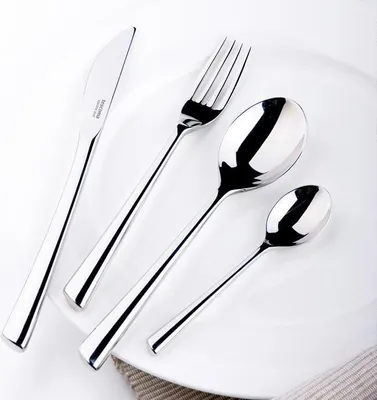 Image de Set de couverts 24 pièces pour 6 personnes Acier inoxydable Couverts de table Couverts de table