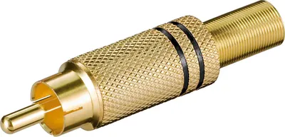 Image de goobay Cinch mâle doré noir (Bulk)