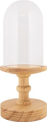 Produktbild von Clayre & Eef Glasglocke Ø 17x40 cm Braun Holz