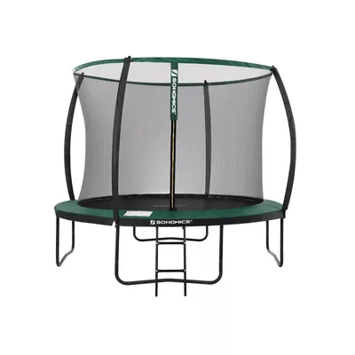Produktbild von In And OutdoorMatch Trampolin Albina - Mit Sicherheitsnetz und Leiter - 305 cm grün - rund - bis zu 150 kg belastbar