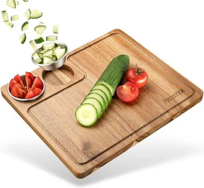 Produktbild von Famanu Servierbrett mit Auffangschalen - Holz, 100%