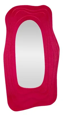 Obrázek produktu pro FURNLUX Nástěnné zrcadlo Daphne Pink 90cm / Hlavní barva: růžová / Rozměry: 90 x 165 x 4 cm
