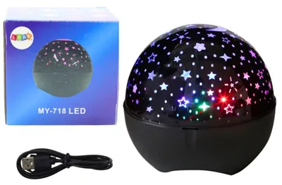 Produktbild von Lean Star Projector Nachtlicht Lautsprecher 2In1 Schwarz