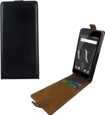 Produktbild von Handyhülle Tasche Flip für Wiko Jerry 2 Schwarz
