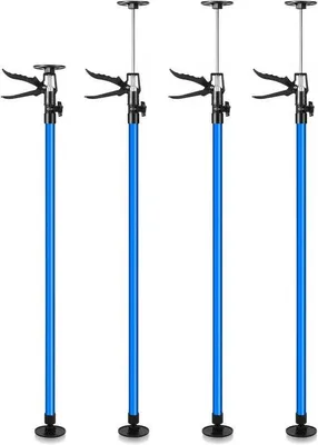 Productafbeelding van Set van 4 Telescopische Montagesteunen Blauw - Verstelbaar 115-290 cm