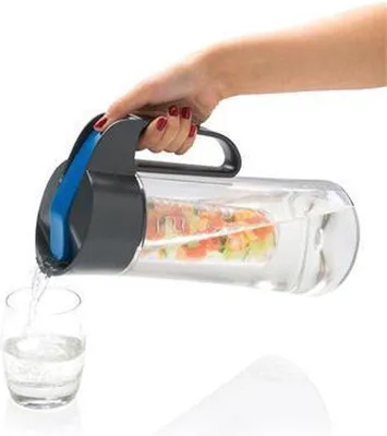 Productafbeelding van Karaf met infuser - 2 liter - Blauw