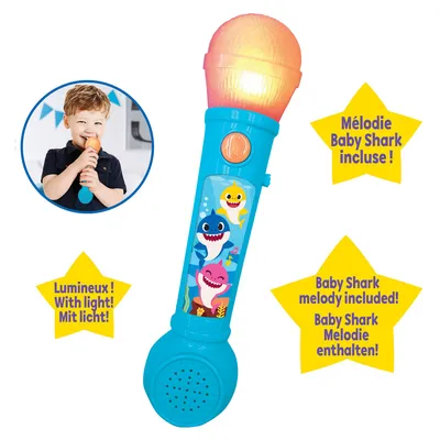 Produktbild von Baby Shark Mikrofon mit Melodien Licht- und Soundeffekten