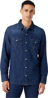 Produktbild von Wrangler 27mw Langarmhemd Blau 2XL Herren Blau 2XL