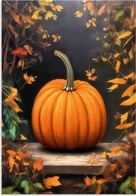 Produktbild von ARTland Wandbild Alu für Innen & Outdoor Kürbis Größe: 90x130 cm