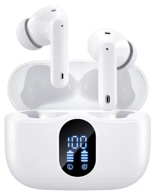 Produktbild von Siltcon® SoundWave Pro 1 Bluetooth Kopfhörer Schwarz – Kabellose In Ear Earbuds mit ANC ENC, 40h Akku, LED Ladecase & Mikrofon