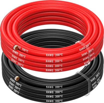 Produktbild von MMOBIEL MMOBIEL 8 AWG Silikon Elektronik Kabel - 8 Gauge Verzinnte Kupferkabel 2.5 m