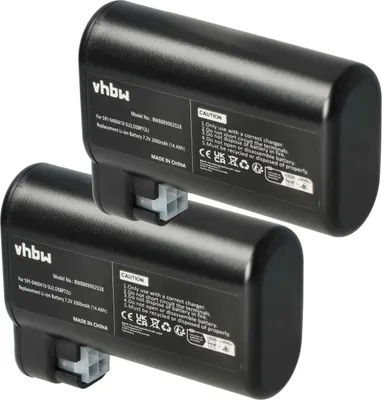 Produktbild von vhbw 2x Akku kompatibel mit AEG RX9-1-SGM, RX9-1-IBM, RX9-2-4STN, RX9-2-4ANM Saugroboter (2000 mAh, 7,2 V, Li-Ion)