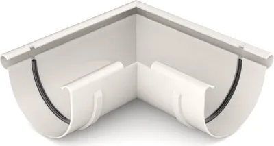 Immagine prodotto di BRYZA Grondaia angolare esterna in plastica Ø 100 mm, bianco RAL 9010