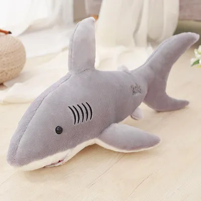 Produktbild von Hai in Grau – Weiches 100cm Kuscheltier für Kinder XXL Plüschtier