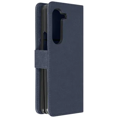 Produktbild von Avizar, Portemonnaie-Klappetui mit Magnetlasche für Samsung Galaxy Z Fold5, Nachtblau