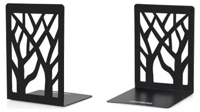 Produktbild von Hanamura Buchstütze - Stilvolles Design - Rutschfeste Füße - Multifunktional einsetzbar - Buchständer - buchstützen metall
