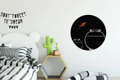 Produktbild von MuchoWow® - Wand Kreis - Das Schlafzimmer - Die Bilder - Wandmalerei - Kunst für das Haus - das Plastik