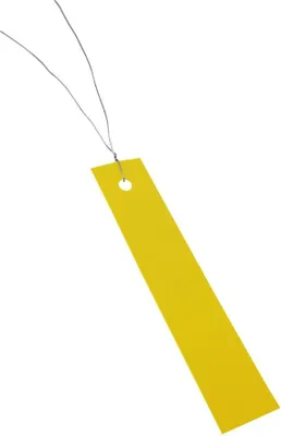 Produktbild von CombiCraft Hängeetiketten aus PVC 350µ in Gelb 18x100 mm - 250 Stück
