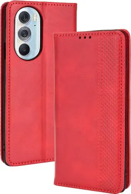 Produktbild von Mobigear Sensation  Motorola Edge 30 Pro Hülle Klapphülle Geldbörse - Rot