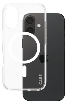 Zdjęcie produktu dla PanzerGlass CARE by ® Flagship Case Transparent Urban Combat m. Weiß MagSafe iPhone 16, Pokrowiec, Apple, Apple - iPhone 16, Przezroczysty