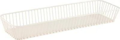 Produktbild von APS 30439 GN 1/4 Korb URBAN, Metall, weiß, mit Antirutsch-Füßchen, 26,5 x 16,2 cm, Höhe 7,5 cm