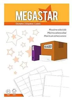 Produktbild von Megastar Weiße Mehrzwecketiketten LP4MS-9934 - 99 x 34 mm - 1600 Etiketten