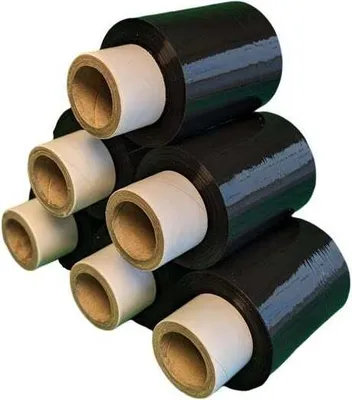 Produktbild von 6x Mini Stretchfolie 10 cm Rollen 23 my (schwarz)