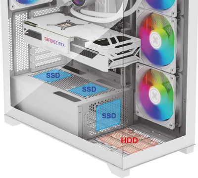 Zdjęcie produktu dla Xilence X818.ARGB Xilence Gehäuse Gleam Schwarz (XG171)