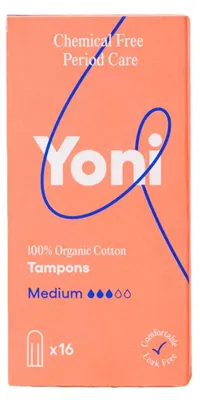 Produktbild von Tampons normal aus Baumwolle, auslaufsicher, ohne Kunststoffbeschichtung und Pestizide, 16 Stück
