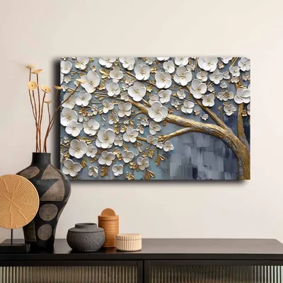 Image de Wallity, 4570GSC-003, Peinture décorative sur toile, Multicolore, 100 % TOILE, 45 x 70 cm