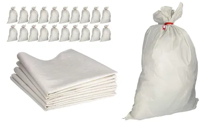 Obrázok produktu pre Polypropylénové vrecia, 20 kusov, kapacita 50 kg