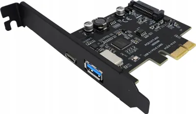 Obrázek produktu pro Adaptér pro počítač PCI PCIe 1X na USB A + C 3.1 Gen2 10 Gbps