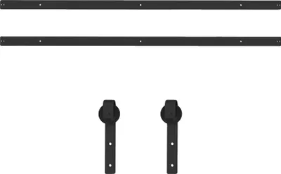Produktbild von Schiebetürbeschläge, platzsparendes Design, leiser Betrieb, schwarz