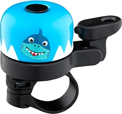Produktbild von AFFENZAHN Fahrradklingel Hai Petrol  stylische Kinder-Fahrradklingel aus Alu...