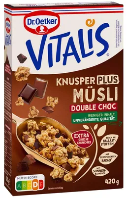 Produktbild von Vitalis Knusper Plus Müsli Double Choc 420g