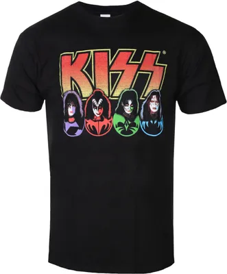 Produktbild von Kiss - T-Shirt für Herren/Damen Uni RO8109 (L) (Schwarz)