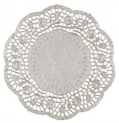Produktbild von 4 Kuchenunstersetzer aus Papier silber
