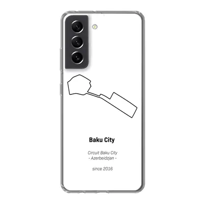 Produktbild von MuchoWow® Handyhülle Schutzhülle Hülle für Samsung Galaxy S21 FE Formel 1 - Baku - Rennstrecke Silikon Softcase Handy Hülle - Mobiltelefonhülle